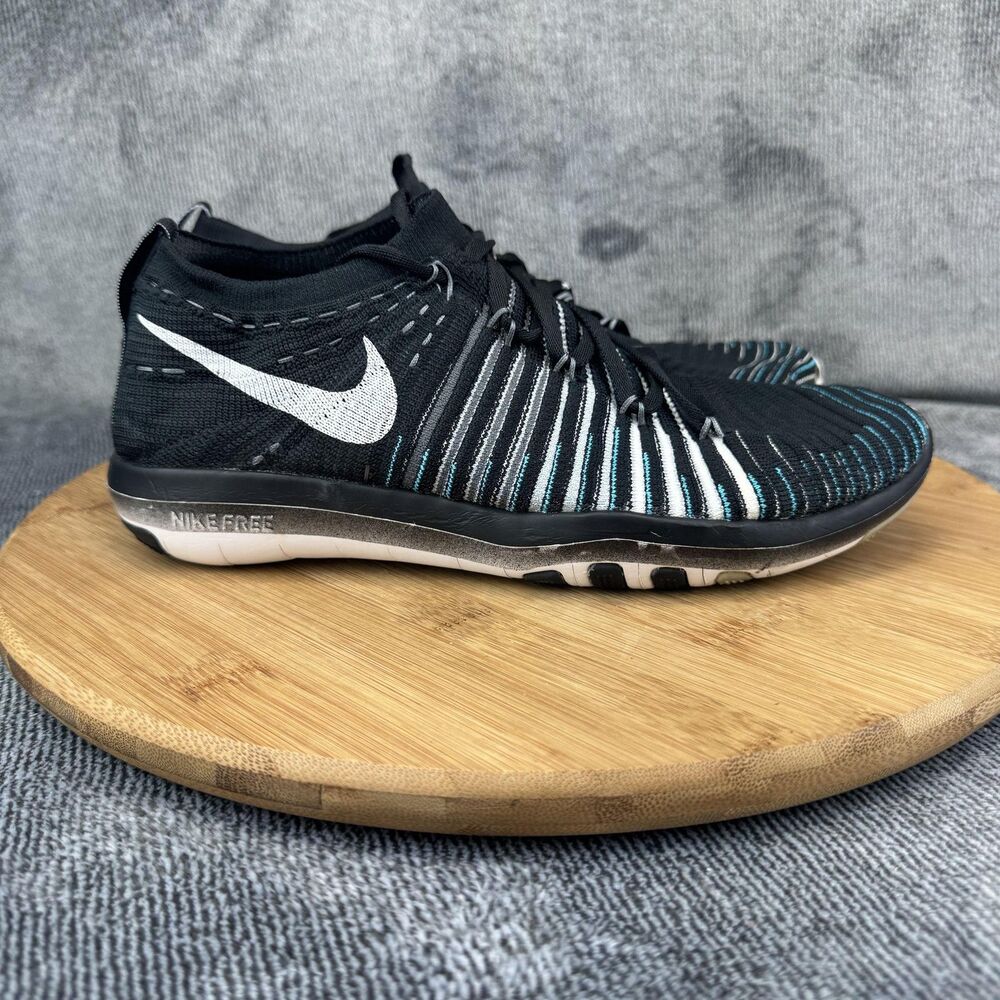 Nike Shoes Womens Size 7 Black White Free Transform Flyknit Training 833410-001